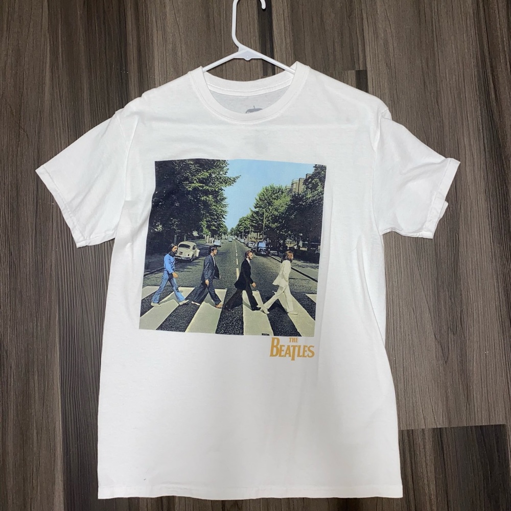 White Beatles graphic t-shirt